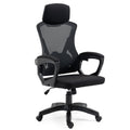 FORTIA Ergonomic Office Desk Chair, Height Adjustable Lumbar Support, Mesh Fabric, Headrest, Black V219-OFFOCRFOE1KA