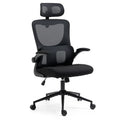 FORTIA Ergonomic Office Desk Chair, Lumbar Support, Mesh Fabric, Adjustable Headrest, Retractable Armrests, V219-OFFOCRFOE2HKA
