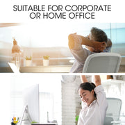 Fortia Ergonomic Office Desk Chair, Coolmesh Fabric, Adjustable Recline, Grey Mesh/White Frame V219-OFFOCRFOE5GA