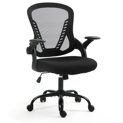 FORTIA Ergonomic Office Desk Chair, Coolmesh Fabric, Adjustable Recline, Black Mesh/Black Frame V219-OFFOCRFOE5KA
