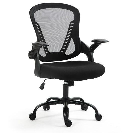 FORTIA Ergonomic Office Desk Chair, Coolmesh Fabric, Adjustable Recline, Black Mesh/Black Frame V219-OFFOCRFOE5KA
