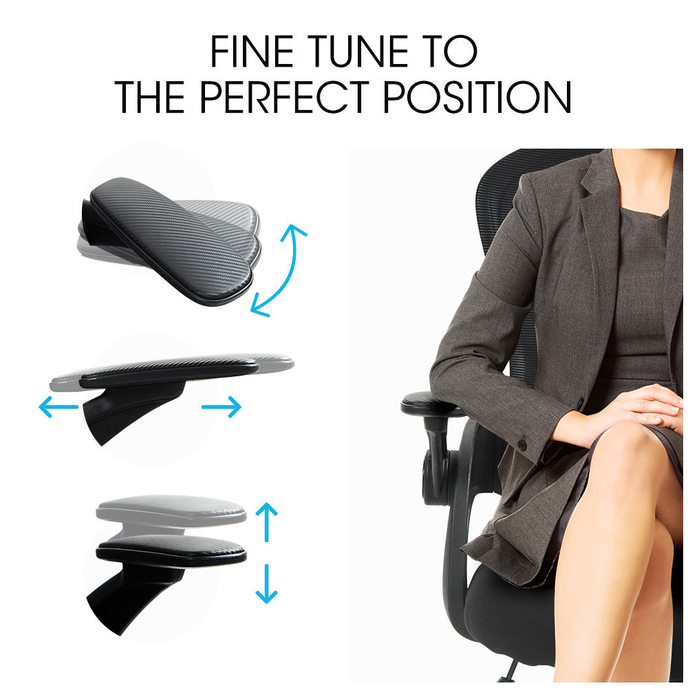 FORTIA Ergonomic Office Desk Chair, Coolmesh Fabric, Adjustable Recline, Black Mesh/Black Frame V219-OFFOCRFOE5KA