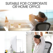 FORTIA Ergonomic Office Desk Chair, Coolmesh Fabric, Adjustable Recline, Black Mesh/Black Frame V219-OFFOCRFOE5KA