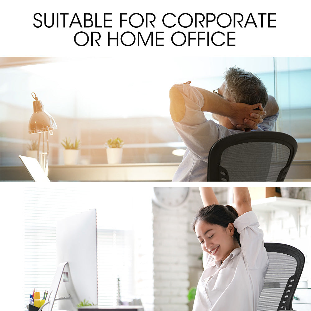 FORTIA Ergonomic Office Desk Chair, Coolmesh Fabric, Adjustable Recline, Black Mesh/Black Frame V219-OFFOCRFOE5KA