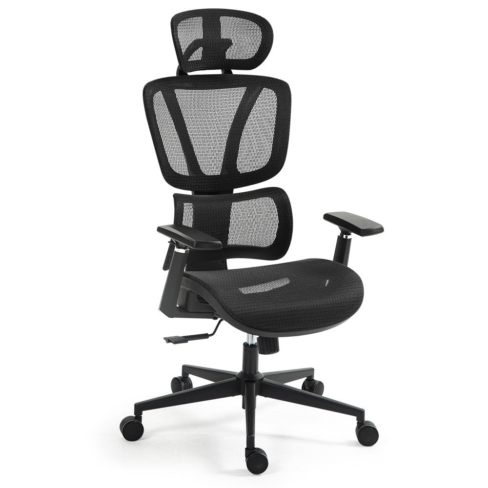 Fortia Ergonomic Office Desk Chair, Coolmesh Fabric, Adjustable Lumbar Support, Headrest, Armrest and V219-OFFOCRFOE6KA