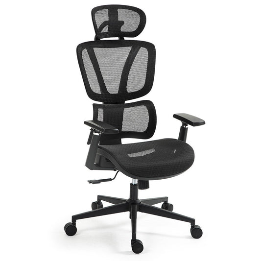 Fortia Ergonomic Office Desk Chair, Coolmesh Fabric, Adjustable Lumbar Support, Headrest, Armrest and V219-OFFOCRFOE6KA