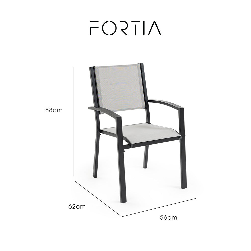 Fortia 4pc Outdoor Dining Chair Set, Furniture for Outside V219-OTDCHRFOS4TA