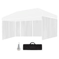RED TRACK Accessory Pack for 6x3m White Gazebo, includes Walls, Wheeled Carry Bag, Rechargeable USB Lamp V219-OTDGPKACCA6WT