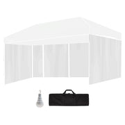 RED TRACK Accessory Pack for 6x3m White Gazebo, includes Walls, Wheeled Carry Bag, Rechargeable USB Lamp V219-OTDGPKACCA6WT