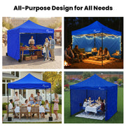 RED TRACK 3x3m Premium Pop Up Gazebo Marquee, Patented Steel Cable Canopy Support System, Wheeled Carry Bag, V219-OTDGZWRT33BB