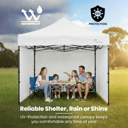 RED TRACK 3x3m Premium Pop Up Gazebo Marquee, Patented Steel Cable Canopy Support System, Wheeled Carry Bag, V219-OTDGZWRT33WB