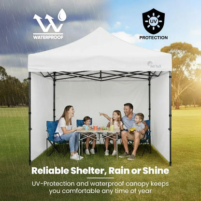 RED TRACK 3x3m Premium Pop Up Gazebo Marquee, Patented Steel Cable Canopy Support System, Wheeled Carry Bag, V219-OTDGZWRT33WB