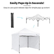 RED TRACK 3x3m Premium Pop Up Gazebo Marquee, Patented Steel Cable Canopy Support System, Wheeled Carry Bag, V219-OTDGZWRT33WB