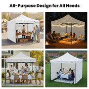 RED TRACK 3x3m Premium Pop Up Gazebo Marquee, Patented Steel Cable Canopy Support System, Wheeled Carry Bag, V219-OTDGZWRT33WB