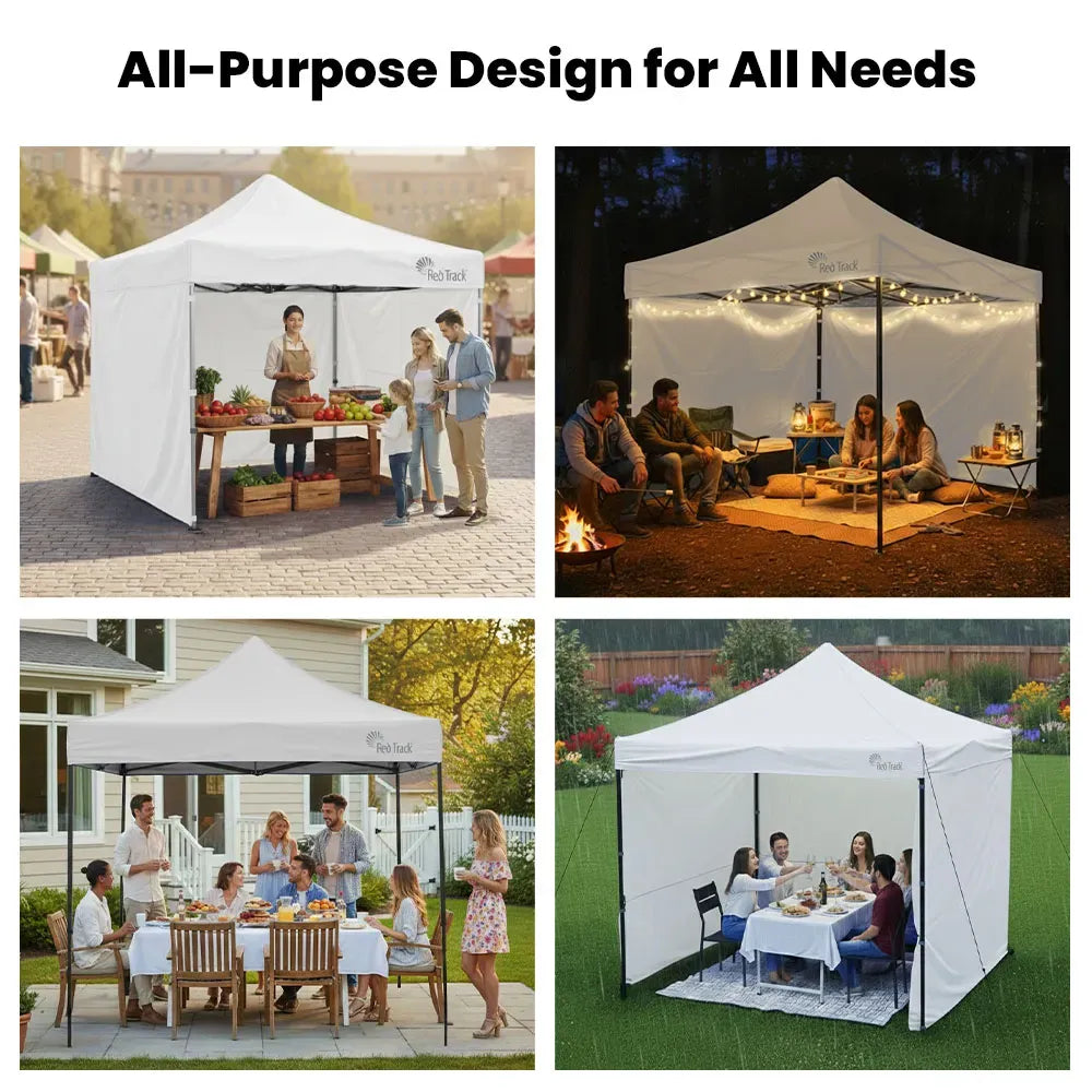 RED TRACK 3x3m Premium Pop Up Gazebo Marquee, Patented Steel Cable Canopy Support System, Wheeled Carry Bag, V219-OTDGZWRT33WB