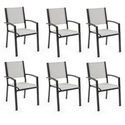 FORTIA 6pc Outdoor Dining Chair Set, for Outside V219-OTDOLSFOS6TA