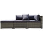LONDON RATTAN 3 Seater Modular Outdoor Lounge Setting incl. Ottoman, Grey V219-OTDOLSLR3SGY1