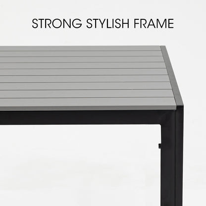 FORTIA 150x90cm Outdoor Dining Table, Rectangular, Furniture for Outside V219-OTDTBLFOS1PA