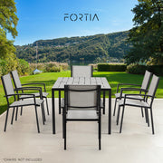 FORTIA 150x90cm Outdoor Dining Table, Rectangular, Furniture for Outside V219-OTDTBLFOS1PA
