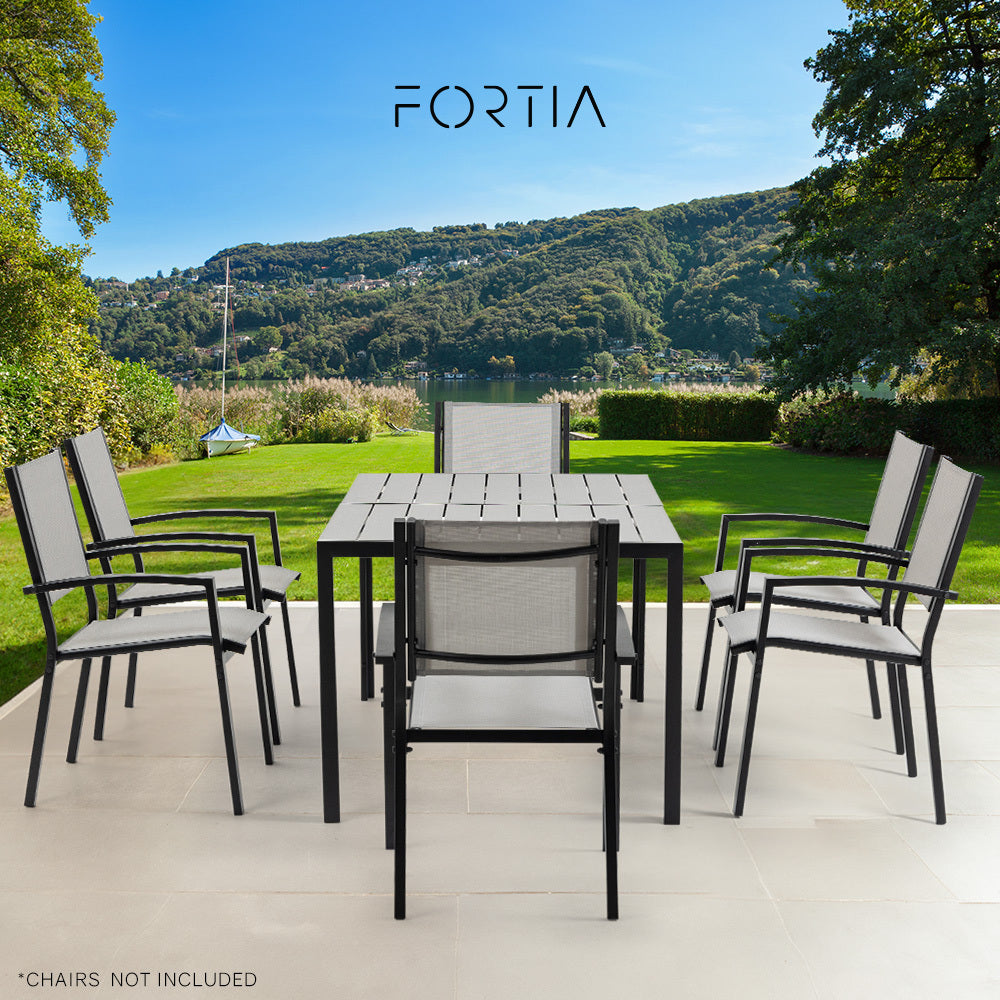 FORTIA 150x90cm Outdoor Dining Table, Rectangular, Furniture for Outside V219-OTDTBLFOS1PA