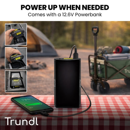 TRUNDL 106L Electric Folding Pull Cart, Powerful Easy Hill Climbing, All-terrain Wheels, Wagon for Beach V219-PCTELETN6GKA