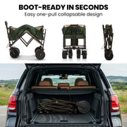 TRUNDL 106L Electric Folding Pull Cart, Powerful Easy Hill Climbing, All-terrain Wheels, Wagon for Beach V219-PCTELETN6GKA