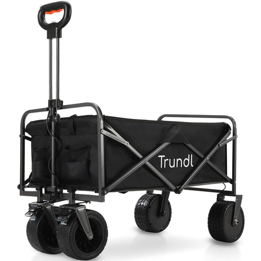 TRUNDL 106L Electric Folding Pull Cart, Powerful Easy Hill Climbing, All-terrain Wheels, Wagon for Beach V219-PCTELETN6KKA