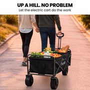 TRUNDL 106L Electric Folding Pull Cart, Powerful Easy Hill Climbing, All-terrain Wheels, Wagon for Beach V219-PCTELETN6KKA