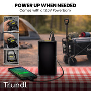 TRUNDL 106L Electric Folding Pull Cart, Powerful Easy Hill Climbing, All-terrain Wheels, Wagon for Beach V219-PCTELETN6KKA