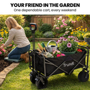 TRUNDL 106L Electric Folding Pull Cart, Powerful Easy Hill Climbing, All-terrain Wheels, Wagon for Beach V219-PCTELETN6KKA