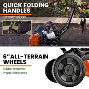 PLANTCRAFT 46CC Garden Cultivator Tiller Handheld 15" Inch Petrol 4-Stroke Titan 9 V219-PCTLLG01A
