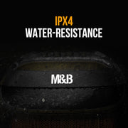 M&B Portable Splash Proof 120W Bluetooth Party Speaker with Karaoke Microphone, IPX4, TWS Pairing, V219-PESSPROVS62A