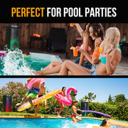 M&B Portable Splash Proof 120W Bluetooth Party Speaker with Karaoke Microphone, IPX4, TWS Pairing, V219-PESSPROVS62A