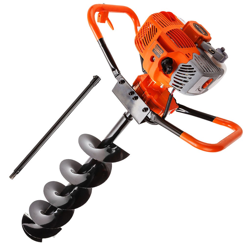Baumr-AG Post Hole Digger 62CC Posthole Earth Auger Fence Borer Petrol Drill Bit V219-PHDPTLBMRA7C0