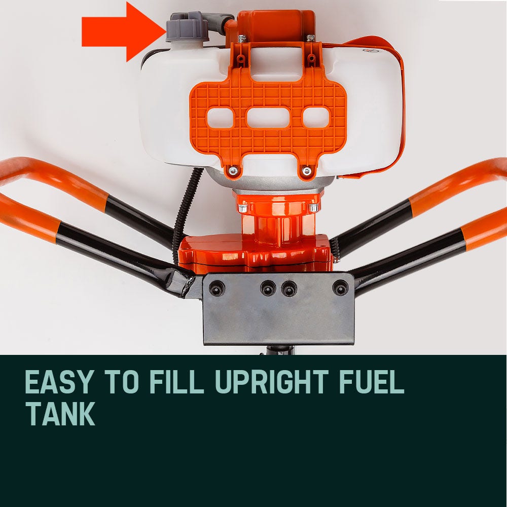 Baumr-AG Post Hole Digger 62CC Posthole Earth Auger Fence Borer Petrol Drill Bit V219-PHDPTLBMRA7C0