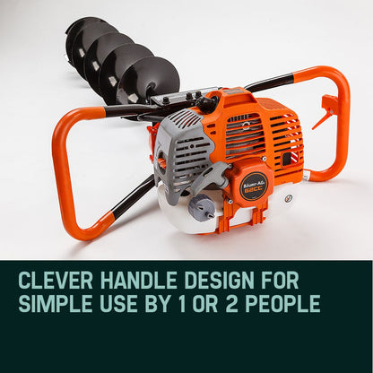 Baumr-AG Post Hole Digger 62CC Posthole Earth Auger Fence Borer Petrol Drill Bit V219-PHDPTLBMRA7C0