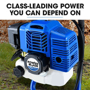 POWERBLADE PD950 52cc 2-Stroke Petrol Post Hole Digger, w/ 3 Auger bits, 600mm Extension Shaft V219-PHDPTRPB9C2A