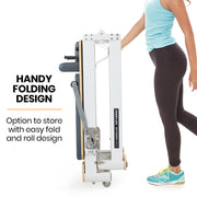PROFLEX Aluminium Pilates Reformer Machine, Stretch Bed with box and jump board accessories V219-PILALUPFA8GA