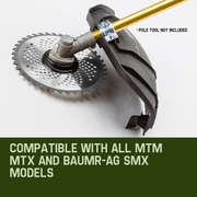 MTM Carbide Tipped 40 Tooth Brush Cutter Blade Whipper Snipper Brushcutter V219-PLTBLDBMRA401