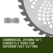MTM Carbide Tipped 40 Tooth Brush Cutter Blade Whipper Snipper Brushcutter x2 V219-PLTBLDBMRA402