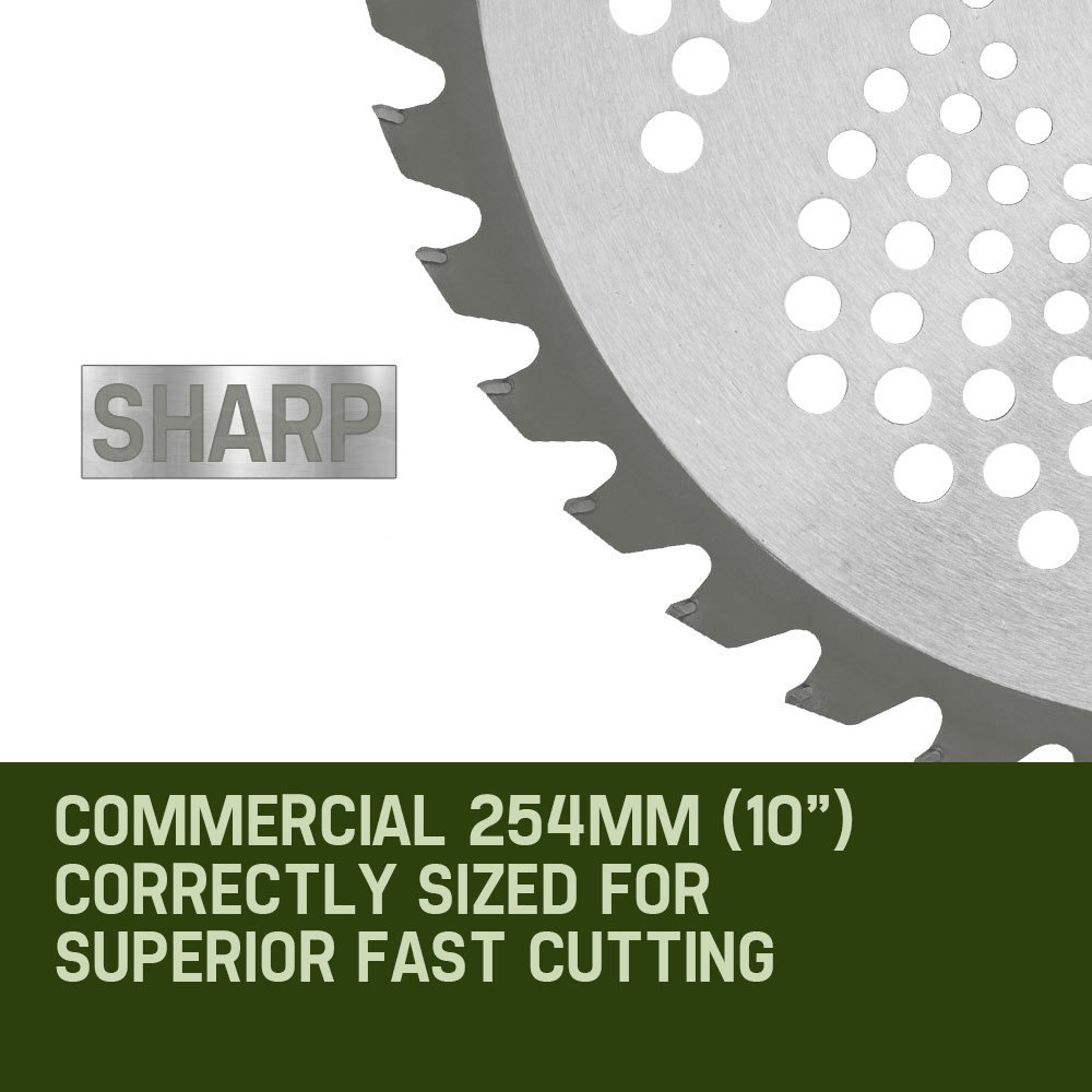 MTM Carbide Tipped 40 Tooth Brush Cutter Blade Whipper Snipper Brushcutter x2 V219-PLTBLDBMRA402