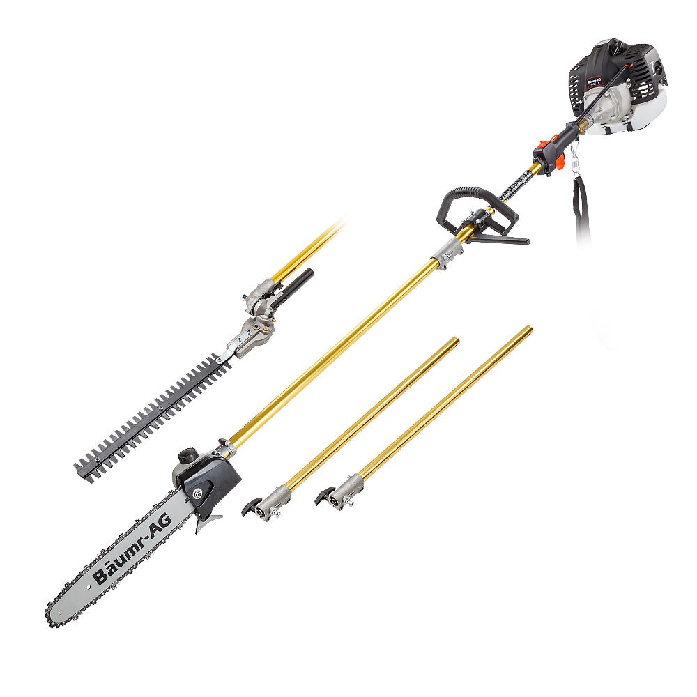 Baumr-AG 65CC Long Reach Pole Chainsaw Hedge Trimmer Pruner Chain Saw Tree Multi Tool V219-PLTL21BMRA2C2