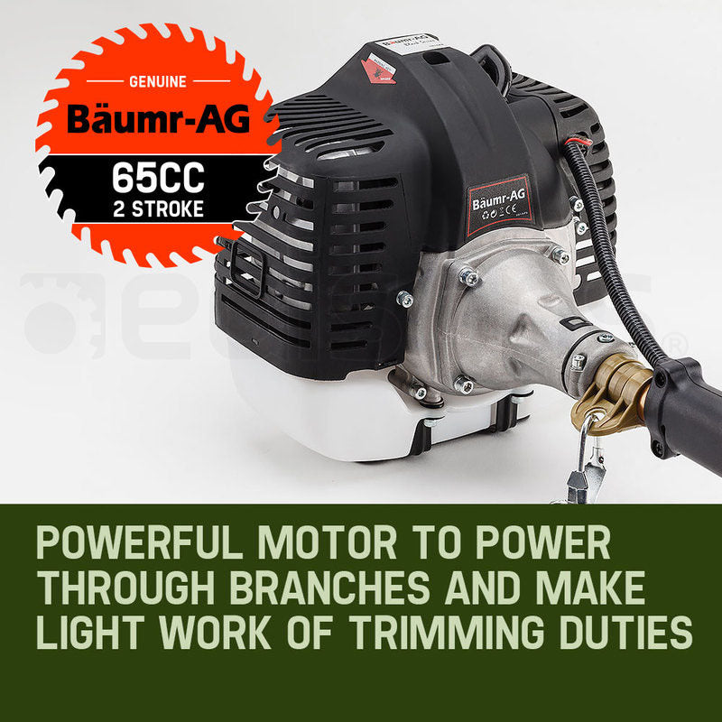 Baumr-AG 65CC Long Reach Pole Chainsaw Hedge Trimmer Pruner Chain Saw Tree Multi Tool V219-PLTL21BMRA2C2
