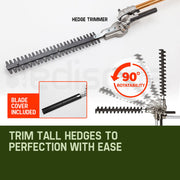 Baumr-AG 65CC Long Reach Pole Chainsaw Hedge Trimmer Pruner Chain Saw Tree Multi Tool V219-PLTL21BMRA2C2