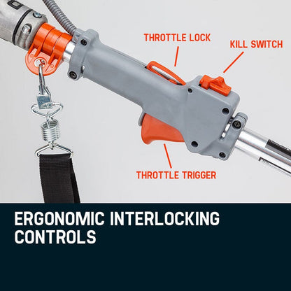 MTM 62CC Long Reach Pole Chainsaw Hedge Trimmer Pruner Chain Saw Cutter Multi Tool V219-PLTL21MTMB2C0