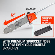 MTM 62CC Long Reach Pole Chainsaw Hedge Trimmer Pruner Chain Saw Cutter Multi Tool V219-PLTL21MTMB2C0