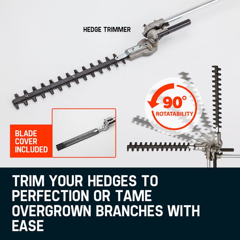 MTM 62CC Long Reach Pole Chainsaw Hedge Trimmer Pruner Chain Saw Cutter Multi Tool V219-PLTL21MTMB2C0