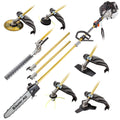 BAUMR-AG 65cc 7in1 Long Reach Garden Multi-tool, Pole Saw, Hedge & Line Trimmer, Brush Cutter, 12" Tree V219-PLTL71BMRA7C2