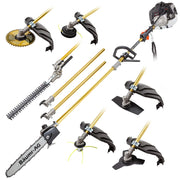 BAUMR-AG 65cc 7in1 Long Reach Garden Multi-tool, Pole Saw, Hedge & Line Trimmer, Brush Cutter, 12" Tree V219-PLTL71BMRA7C2