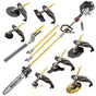 BAUMR-AG 65cc 9in1 Long Reach Garden Multi-tool, Pole Saw, Hedge & Line Trimmer, Brush Cutter, 12" Tree V219-PLTL91BMRA9C2